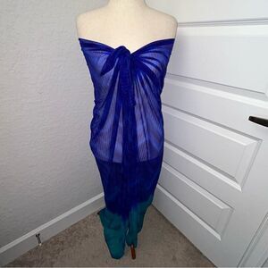 Vintage Cole of California Ombre Sarong Scarf Coverup